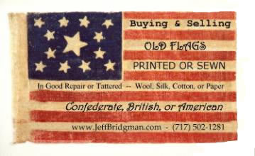 American Parade Flags with Overprinted Advertising