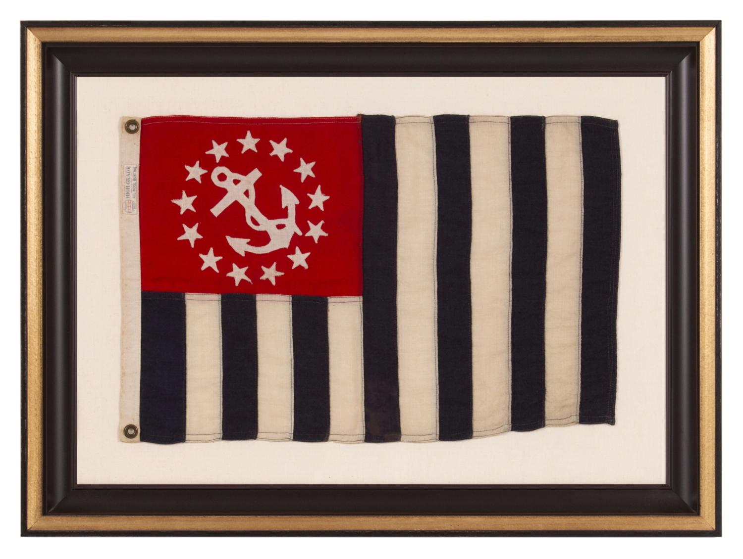 POWER SQUADRONS ENSIGN, MADE BY ANNIN IN NEW YORK CITY or NEW JERSEY, circa 1914-WWII ERA