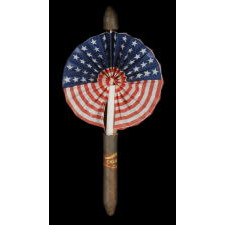 PATRIOTIC CIGAR FAN, ca 1905-1920's