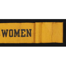 RARE FELT SUFFRAGETTE SASH WITH