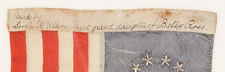 13 STAR FLAG MADE BY SARAH M. WILSON, THE GREAT-GRANDDAUGHTER OF BETSY ROSS, 1909, PHILADELPHIA