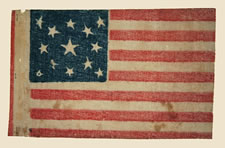 13 STARS, MADE FOR THE CENTENNIAL OF OUR NATION'S INDEPENDENCE IN 1876, A SCARCE AND ATTRACTIVE VARIETY