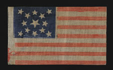 13 STARS, CIVIL WAR - CENTENNIAL ERA (1861-65 OR 1876),  A LARGE-SCALE EXAMPLE