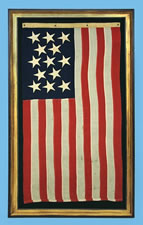 13 STARS, U.S. NAVY SMALL BOAT ENSIGN, MARE ISLAND, CALIFORNIA, 1915