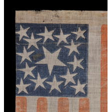 15 STARS, MADE EITHER TO CELEBRATE KENTUCKY STATEHOOD OR TO GLORIFY THE SOUTH, 1863-1865, CIVIL WAR PERIOD, EXTREMELY RARE