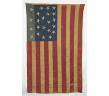 22 STARS, AN EXTRAORDINARY SOUTHERN-EXCLUSIONARY FLAG OF THE CIVIL WAR PERIOD, 1863-65