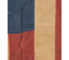 22 STARS, AN EXTRAORDINARY SOUTHERN-EXCLUSIONARY FLAG OF THE CIVIL WAR PERIOD, 1863-65