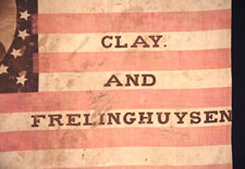 26 STAR PORTRAITPARADE  FLAG FROM THE 1844 PRESIDENTIAL CAMPAIGN OF HENRY CLAY