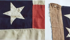 30 Star American Flag -- Pre-Civil War -- 9 original Stripes