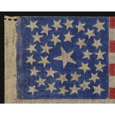 33 STARS, MEDALLION CONFIGURATION, PRE-CIVIL WAR THROUGH WAR PERIOD, 1859-1861