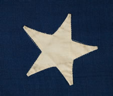 34 STARS, CIVIL WAR PERIOD, 1861-63, KANSAS STATEHOOD