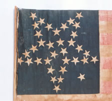 35 Star American Parade Flag -- Rare Great Star Pattern