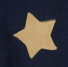 35 STARS, 1863-65, WEST VIRGINIA STATEHOOD,  CIVIL WAR PERIOD, MADE BY WILLIAM G. MINTZER, PHILADELPHIA