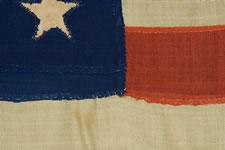 35 STARS, CIVIL WAR PERIOD, WEST VIRGINIA STATEHOOD, 1863-1865, ENTIRELY HAND-SE