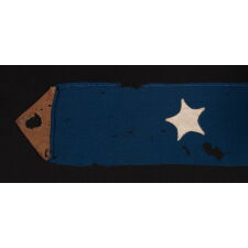 36 STAR ANTIQUE AMERICAN FLAG & MATCHING 6 STAR HOMEWARD BOUND PENNANT, (NEVADA STATEHOOD), 1864-1867; EXHIBITED AT THE MUSEUM OF THE AMERICAN REVOLUTION FROM JUNE – SEPTEMBER, 2021