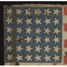 36 STARS, MADE FOR THE 1868 PRESIDENTIAL CAMPAIGN OF ULYSSES S. GRANT & SCHUYLER COLFAX