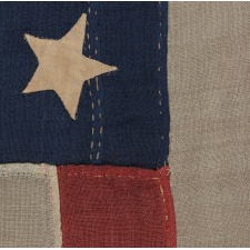 37 STAR ANTIQUE AMERICAN FLAG, ENTIRELY HAND-SEWN AND IN AN ATTRACTIVE, SMALL SCALE FOR THE PERIOD, MADE BY JOSEPH H. FOSTER IN PHILADELPHIA BETWEEN 1867-1876, THE PERIOD WHEN NEBRASKA WAS THE MOST RECENT STATE TO JOIN THE UNION