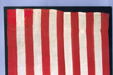 38 STARS, 1876-1889, PROBABLY MADE BY THE U.S. BUNTING CO. IN LOWELL, MA