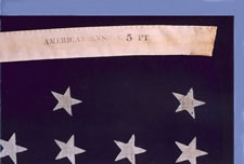 38 STARS, 1876-1889, PROBABLY MADE BY THE U.S. BUNTING CO. IN LOWELL, MA