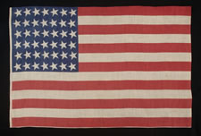 42 CANTED STARS, NEVER AN OFFICIAL STAR COUNT, 1889-1890, WASHINGTON STATEHOOD