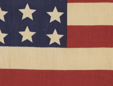 42 STARS, NEVER AN OFFICIAL STAR COUNT, 1889-1890, WASHINGTON STATEHOOD, WAVE CONFIGURATION: