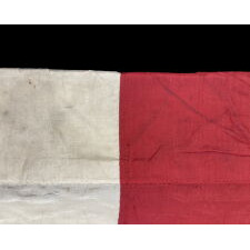 43 GILT-PAINTED STARS ON A SILK, ANTIQUE AMERICAN FLAG WITH BULLION FRINGE; REFLECTS THE ADDITION OF IDAHO AS THE 43RD STATE ON JULY 3RD, 1890, ONE OF THE RAREST STAR COUNTS AMONG SURVIVING AMERICAN FLAGS OF THE 19TH CENTURY