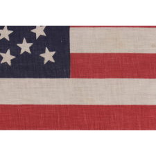 44 STARS ON A LARGE SCALE PARADE FLAG, WYOMING STATEHOOD, 1890-1896, RARE IN THIS PERIOD WITH A WREATH CONFIGURATION