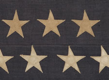 45 STARS, 1896-1907, UTAH STATEHOOD, SPANISH-AMERICAN WAR ERA, IN A DESIRABLE SMALL SIZE FOR THE PERIOD, WITH AN UNUSUAL LAYOUT OF "ZIGZAGGING ROWS"