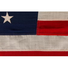 45 STARS ON AN ANTIQUE AMERICAN FLAG MADE BETWEEN 1896-1907, SPANISH-AMERICAN WAR ERA, REFLECTS UTAH STATEHOOD