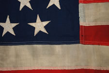 45 STARS, UTAH STATEHOOD, SMALL SIZE, UNUAULLY ELONGATED FORM, 1896-1907