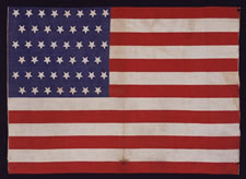 45 UPSIDE-DOWN STARS, 1896-1907, UTAH STATEHOOD, SPANISH-AMERICAN WAR ERA