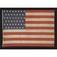 45 UPSIDE-DOWN STARS, 1896-1907, UTAH STATEHOOD, SPANISH-AMERICAN WAR ERA