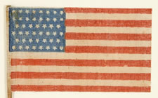 45 UPSIDE-DOWN STARS, 1896-1907, UTAH STATEHOOD, SPANISH-AMERICAN WAR ERA