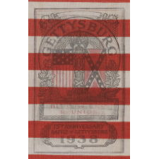 48 STAR AMERICAN PARADE FLAG WITH A RARE, TWO-COLOR OVERPRINT, MADE TO COMMEMORATE THE 75TH ANNIVERSARY OF THE BATTLE OF GETTYSBURG