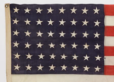 48 STARS, 1912-1945 ERA, WOOL BUNTING WITH COTTON STARS, ARIZONA STATEHOOD