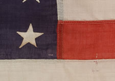 48 STARS, 1912-1945 ERA, WOOL BUNTING WITH COTTON STARS, ARIZONA STATEHOOD