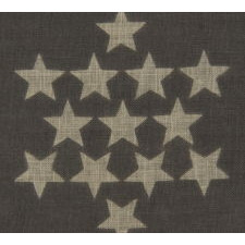 48 STARS ON AN ANTIQUE AMERICAN FLAG DESIGNED AND COMMISSIONED BY WAYNE WHIPPLE, 1910-1912, A RARE AND HIGHLY DESIRED EXAMPLE