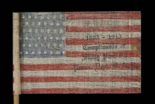 48 STARS, A CIVIL WAR VETERANS FLAG, MADE FOR THE 50-YEAR ANNIVERSARY OF THE BATTLE OF GETTYSBURG, WITH A RELATIONSHIP TO THE STORY OF GINNIE WADE