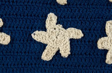 48 STARS, CROCHETED, A TREMENDOUS FOLK EXAMPLE, WWI-WWII ERA (1917-1945)