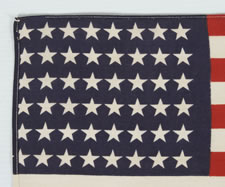 48 STARS, WAVED IN PHILADELPHIA DURING A 1920 PARADE FOR PRESIDENTIAL CANDIDATE WARREN HARDING, SPONSORED BY THE UNION LEAGUE CLUB