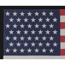 49 STARS ON A LARGE SCALE PARADE FLAG, ALASKA STATEHOOD, 1959-1960