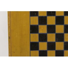 BLUE & YELLOW "SNOWFLAKE" PARCHEESI GAMEBOARD, CA 1885