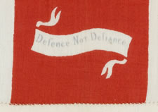 BRITISH UNION JACK KERCHIEF, PRINTED ON SILK, WITH PATRIOTIC SLOGANS, WWI ERA (1914-18)