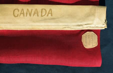 CANADIAN VERSION OF THE BRITISH RED ENSIGN, MADE BY ANNIN IN NEW YORK CITY FOR THE SESQUCENTENNIAL OF AMERICAN INDEPENDENCE IN 1926