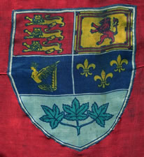 CANADIAN VERSION OF THE BRITISH RED ENSIGN, MADE BY ANNIN IN NEW YORK CITY FOR THE SESQUCENTENNIAL OF AMERICAN INDEPENDENCE IN 1926