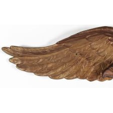 CAST SPREAD WING EAGLE WITH BRONZE PAINTED SURFACE AND GREAT FORM, WWI ERA, PITTSBURGH, PENNSYLVANIA