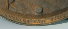 CAST STEEL MEDALLION WITH AN UNUSUAL THREE-QUARTER PROFILE IMAGE OF GEORGE WASHINGTON, PROBABLY 1876-1878, SIGNED BY HATFIELD, SHEFFIELD, U.K.