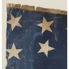 1876 CENTENNIAL CELEBRATION PENNANT WITH 38 STARS SURROUNDING "1776"