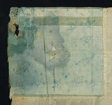 CONFEDERATE BIBLE FLAG OF SGT. JOSEPH L. GRANTHAM OF THE 16TH VA INFANTRY, MAILED TO HIS FUTURE WIFE, MISS LYDIA A. GRANTHAM, OF MIDDLEWAY, VIRGINIA (ANNEXED TO WEST VIRGINIA IN 1863)