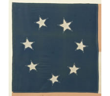 CONFEDERATE FIRST NATIONAL FLAG OR "STARS & BARS", AN UNUSUALLY NICE REUNION PERIOD EXAMPLE, 1884-1920